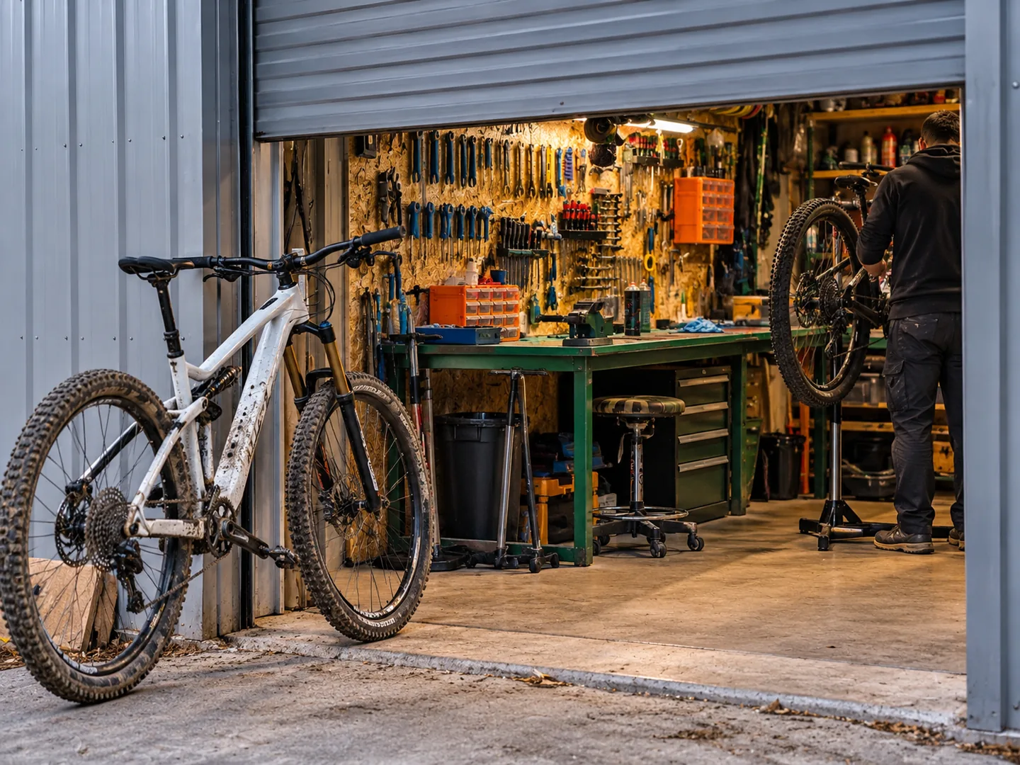 Workshop entrance